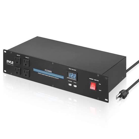 Pyle - PCO885 , Home and Office , Power Supply - Power Converters , On the Road , Power Supply - Power Converters , 19'' Rack Mount Power Conditioner - 3600 Watt Power Conditioner w/ 18 Outlets