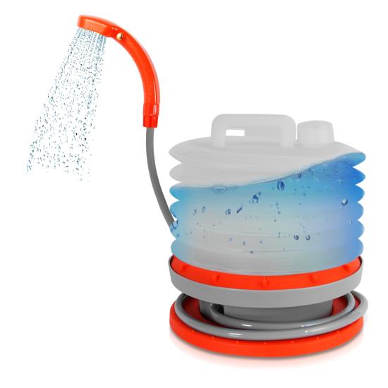 Pyle - pcshpt17 , On the Road , Pressure Washers - Outdoor Cleaning , Pure Clean Portable Shower - Compact Travel Sprayer Washer Cleaning System