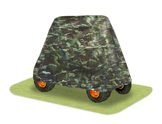 Pyle - PCVUTV13 , Marine and Waterproof , Protective Storage Covers , On the Road , Protective Storage Covers , Armor Shield 4 x 4 UTV Utility Vehicle Storage Protective Indoor/Outdoor Cover, Fits Vehicles up to  110'' Long, Camo Color (Fits Vehicles without Cabin/Rollbar/Roof)