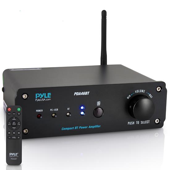 Compact Hi Fi Bluetooth Amplifier 2 Ch Pro Audio Desktop