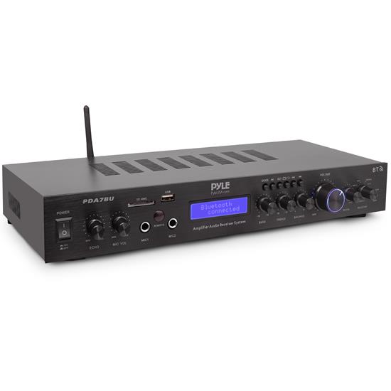 Pyle - PDA7BU , Sound and Recording , Amplifiers - Receivers , Home Theater Amplifier Audio Receiver Sound System with Bluetooth Wireless Streaming, MP3/USB/SD/AUX/FM Radio (200 Watt)
