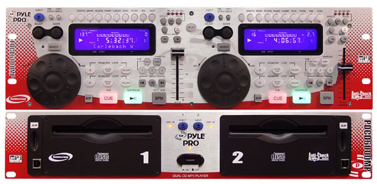 Pyle - PDCD6000MP , Sound and Recording , SoundBars - Home Theater , Professional Dual MP3 CD Player with SD Card Slots