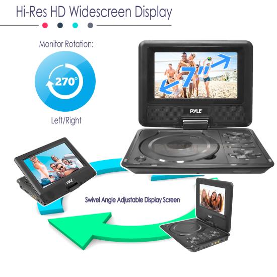 PyleHome PDH7 Home and Office Portable DVD Players