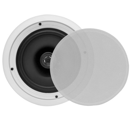 Pyle - PDIC81RD , Sound and Recording , Home Speakers , In-Wall / In-Ceiling Dual 8-inch Speaker System, 2-Way, Flush Mount, White