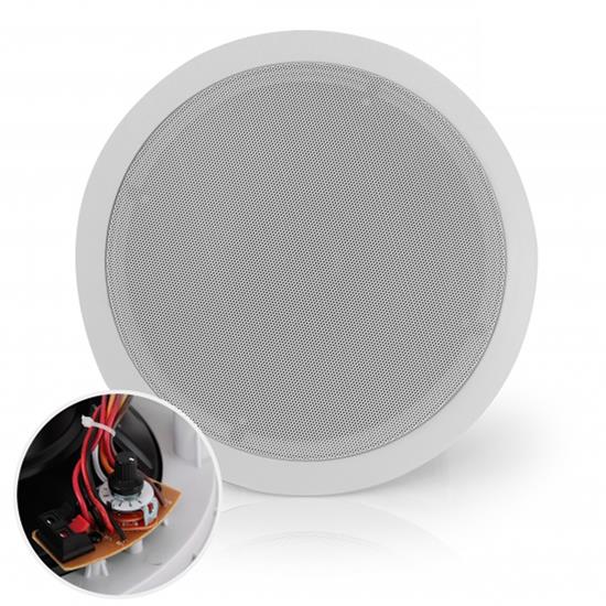 Pyle - PDIC83T , Sound and Recording , Home Speakers , 8’’ In-Wall / In-Ceiling 70V Speaker - Flush Mount Low-Profile Speaker with 70 Volt Transformer (600 Watt)