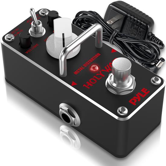 Pyle - PDISTPDL54 , Musical Instruments , Guitars , Heavy Metal Guitar Distortion Pedal - Holy War AHOR-3, 2 Mode, True Bypass