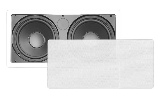 Pyle - PDIWS28 , Sound and Recording , Subwoofers - Midbass , Dual 8'' In-Wall / In-Ceiling High-Power Subwoofer Speaker System, Dual Voice Coil, Flush Mount, White