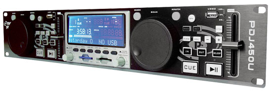 Pyle - PDJ450U , Sound and Recording , Mixers - DJ Controllers , Professional DJ Dual USB MP3/SD/USB Player w/ Scratch Function