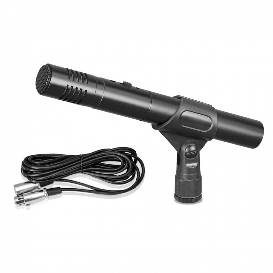 Pyle - PDMIC45 , Musical Instruments , Microphones - Headsets , Sound and Recording , Microphones - Headsets , Small Diaphragm Microphone, Electret Condenser Mic with 20' ft. XLR Cable & Windscreen
