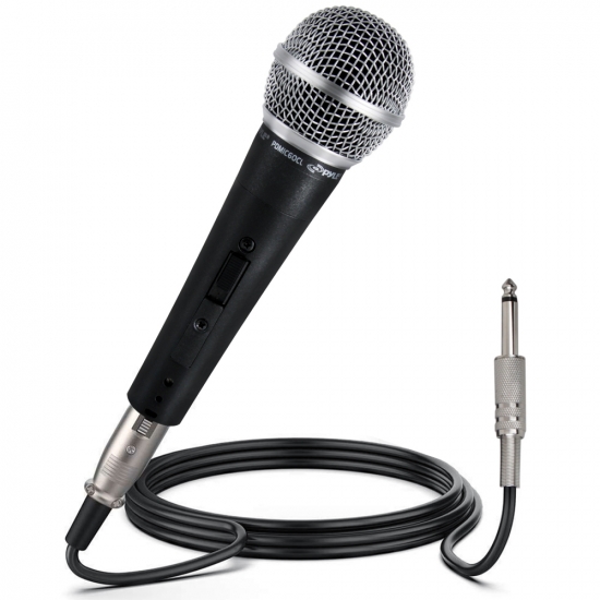 Pyle - PDMIC59 , Musical Instruments , Microphones - Headsets , Sound and Recording , Microphones - Headsets , Professional Dynamic Microphone, Unidirectional Handheld Mic with ON/OFF Switch