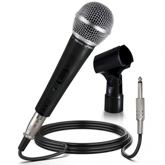 Pyle - PDMIC60CL , Musical Instruments , Microphones - Headsets , Sound and Recording , Microphones - Headsets , Professional Dynamic Microphone, Unidirectional Handheld Mic (Includes Mic Clip Holder)