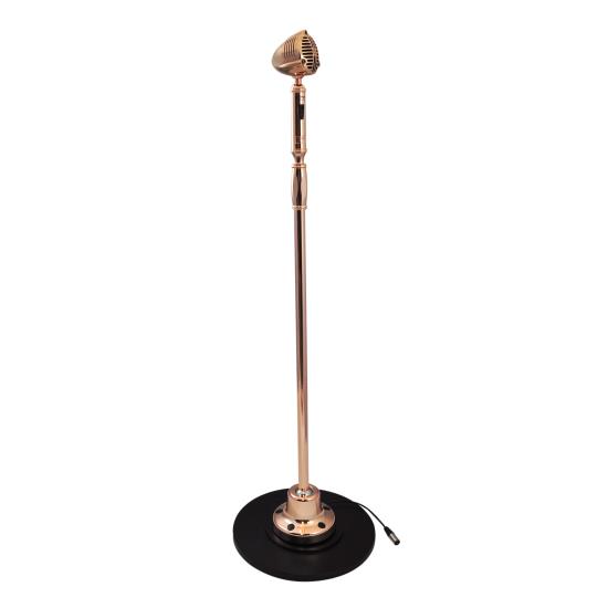 Pyle - PDMICR74GL , Musical Instruments , Microphones - Headsets , Sound and Recording , Microphones - Headsets , Classic Retro Vintage Style Microphone & Swing Stand, Gold Style