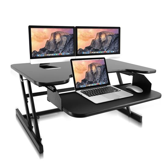 Pyle - PDRIS06 , Musical Instruments , Mounts - Stands - Holders , Sound and Recording , Mounts - Stands - Holders , Computer Laptop Workstation Stand - Height Adjustable Siting/Standing Desk, Quick Setup Pop-Up Design