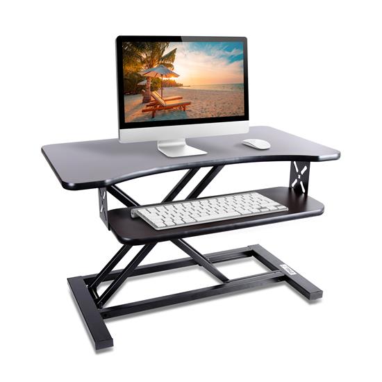Pyle - PDRIS12 , Musical Instruments , Mounts - Stands - Holders , Sound and Recording , Mounts - Stands - Holders , Standing Computer Desk / Monitor Desk - Height Adjustable Desktop Table Work Station with Keyboard Tray