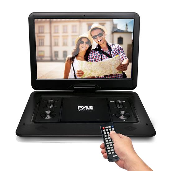 Pyle - PDV177BK , Gadgets and Handheld , Portable DVD Players , 17.9’’ Portable Multimedia Disc Player - Hi-Res HD Widescreen Display with Dual Full Range Stereo Speakers