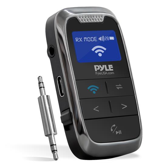 Pyle - PDWM17BT , Gadgets and Handheld , Bluetooth Transmitters, Adapters , 2-in-1 5.1 Wireless BT Streaming Transmitter Receiver - Audio Adapter for Home Appliances, LCD Display, and AUX Audio Jacks