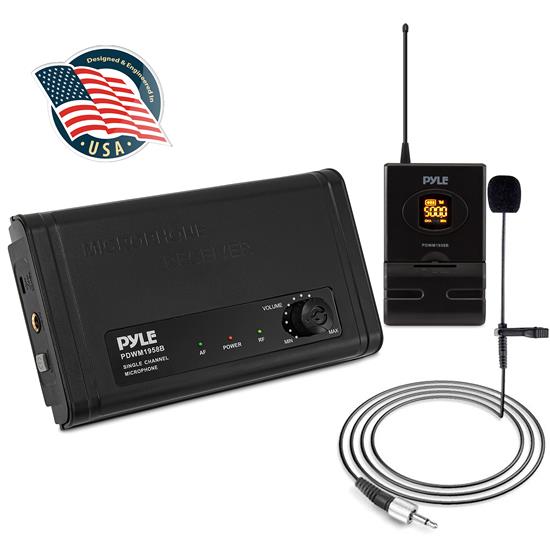 Pyle - PDWM1958B , Musical Instruments , Microphone Systems , Sound and Recording , Microphone Systems , Compact Microphone System - USB Powered Desktop Mic Receiver System with Adjustable Volume Control