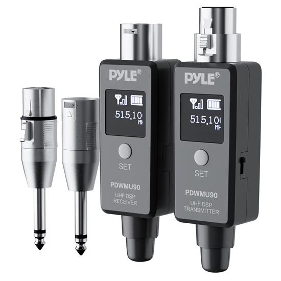 Pyle - PDWMU90 , Gadgets and Handheld , Bluetooth Transmitters, Adapters , Multifunctional UHF Wireless Adapter for Signal Transmission - 48k UHF Digital and USB Recharge Capable