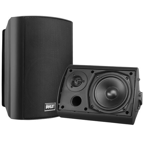Pyle - PDWR52BTBK , Home and Office , Home Speakers , Wall Mount Waterproof & Bluetooth 5.25'' Indoor / Outdoor Speaker System, Black