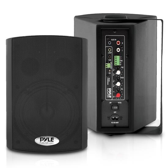 Pyle - PDWR59BTB , Sound and Recording , Home Speakers , 5.25'' Pro-Active Wireless BT Streaming Speakers - Wall Mountable, 300 Watts RMS with 2-Way Full Range Stereo Sound Reproduction, Pair (Black)