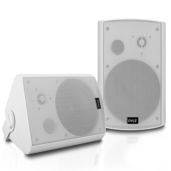 Pyle - PDWR61BTWT , Home and Office , Home Speakers , Bluetooth Wall Mount Waterproof & Bluetooth 6.5'' Indoor / Outdoor Speaker System, White