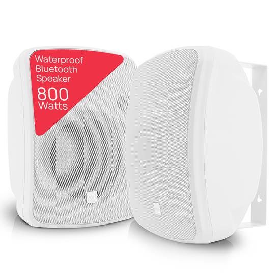 Pyle - PDWR64BTW , Home and Office , Home Speakers , Sound and Recording , Home Speakers , Waterproof & Bluetooth 6.5'' Indoor / Outdoor Speaker System, 800 Watt, White