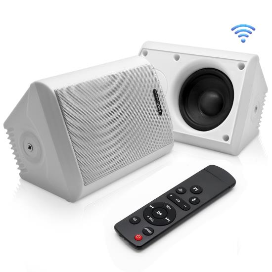 Pyle - pdwr66ifbwt , Sound and Recording , Home Speakers , Indoor/Outdoor Wall Mount Speakers - Waterproof Rated Speaker System with Built-in Bluetooth, WiFi Music Streaming (6.5’’ -inch, 300 Watt)