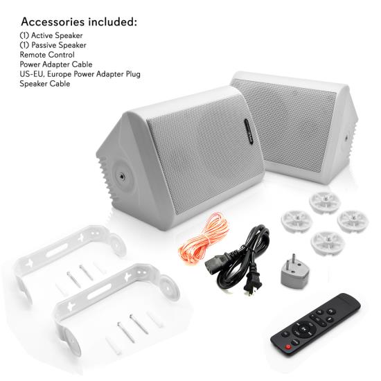 Pyle PDWR66IFBWT Home and Office Home Speakers Sound and