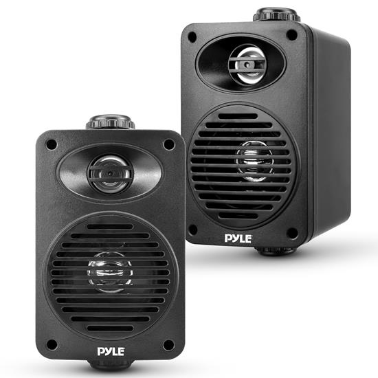 Pyle - PDWRBT36BK , Home and Office , Home Speakers , Sound and Recording , Home Speakers , 3.5” 2-Way Indoor/Outdoor Bluetooth Speaker System - 1/2” High Compliance Polymer Tweeter (Black)