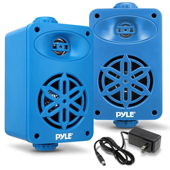 Pyle - PDWRBT36BL , Home and Office , Home Speakers , Sound and Recording , Home Speakers , 3.5” 2-Way Indoor/Outdoor Bluetooth Speaker System - 1/2” High Compliance Polymer Tweeter (Yellow)