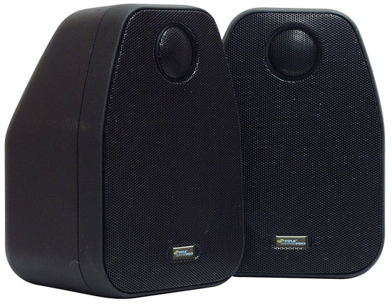 Pyle - PDX548 , Sound and Recording , Home Speakers , 5'' Satellite Speaker w/Swivel Tweeter Metal Cabinet Shielded 
