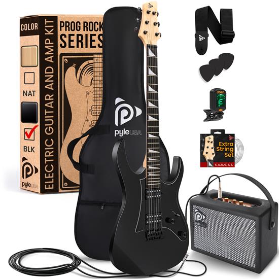 Pyle - PEGKT781BK , Musical Instruments , Pyle Prog Rock Series EG Electric Guitar and Amp Kit - (Black)
