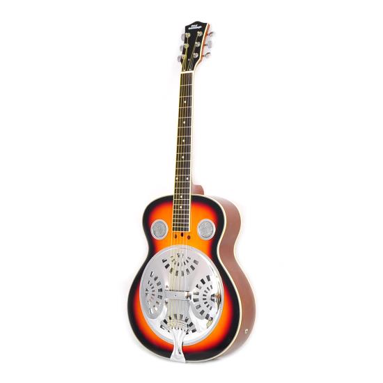 Pyle - PGA48BR , Musical Instruments , String & Wind Instruments , 6-String Acoustic Resonator Guitar, Full Scale Resophonic, Accessory Kit Included