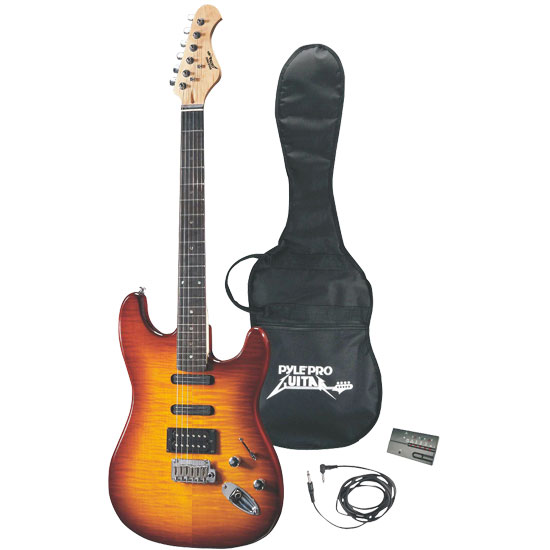 Pyle - PGE55 , Musical Instruments , String & Wind Instruments , Professional 42'' Deluxe Sunburst Finish Electric Guitar