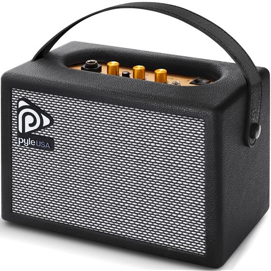 Pyle - PGTAMPL232BK , Musical Instruments , Portable Electronic Guitar Amplifier - 5'' High-Definition Speaker with Volume, Bass, and Treble Controls (Black)