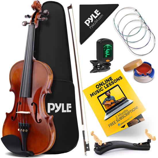 Pyle - PGVILN16 , Musical Instruments , Plywood Violin Stringed Instrument - Student Grade Violin with Accessory Kit Included