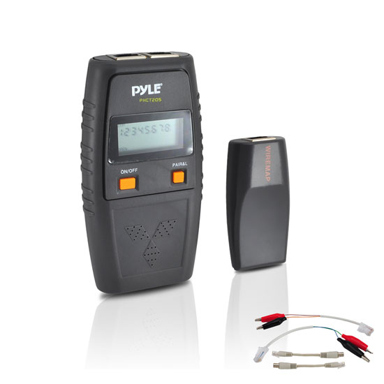 Pyle - UPHCT205 , Tools and Meters , Network - Cable Testers , Network Cable Tester W/ UTP, FTP, BNC Coaxial, Telephone Continuity, Short Circuit, Open Connection & Test Leads Included