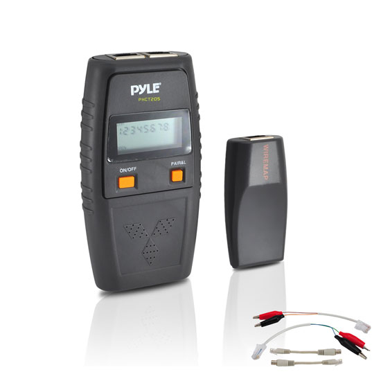 Pyle - PHCT205 , Tools and Meters , Network - Cable Testers , Network Cable Tester W/ UTP, FTP, BNC Coaxial, Telephone Continuity, Short Circuit, Open Connection & Test Leads Included