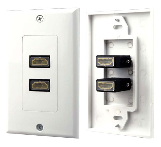 Pyle - PHDMF2 , Home and Office , Wall Plates - In-Wall Control , Dual HDMI Wall Plate