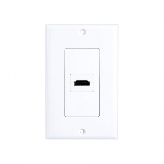 Pyle - PHDMIW1 , Home and Office , Wall Plates - In-Wall Control , Single HDMI Wall Plate 90 Degree Exit Port
