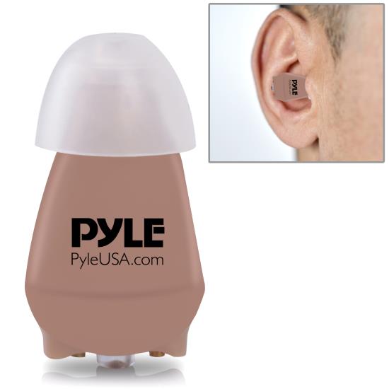 Pyle - CA-PHLHA57 , Health and Fitness , Hearing Assistance , Hearing Assistance Amplifier Aid - Mini In-Ear Impaired Hearing Amplifier with Built-in Rechargeable Battery