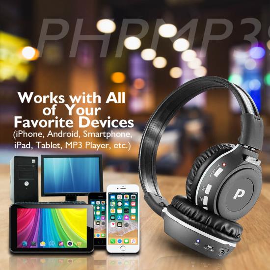 PyleHome PHPMP39 Sound and Recording Headphones MP3 Players