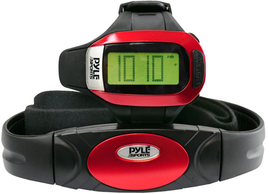 Pyle - PHRM24 , Sports and Outdoors , Watches , Gadgets and Handheld , Watches , Speed & Distance Heart Rate Watch w/ USB & 3D walking/Running Sensor