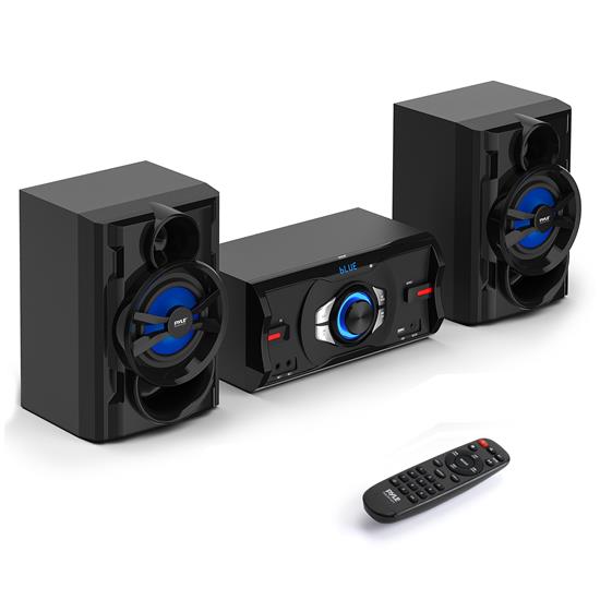 Pyle - PHSKR12 , Sound and Recording , Home Speakers , 3-Piece Wireless BT Streaming Stereo System - Mini System for Home with MP3, USB, FM Radio, Bass Reflex Speaker, and Remote Control