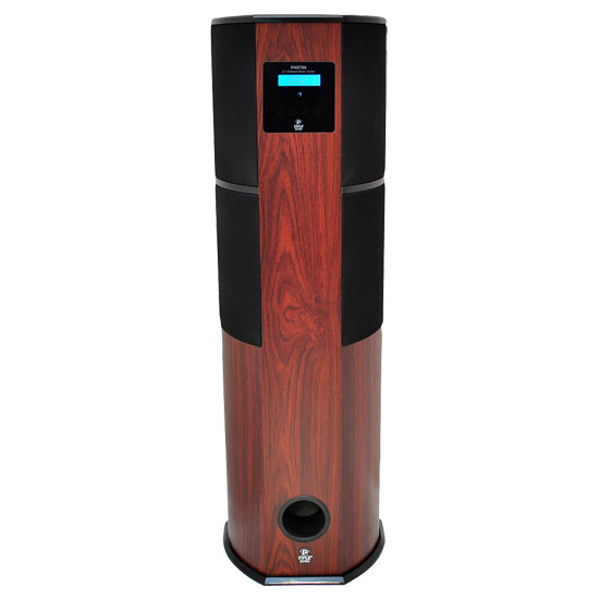 Pyle - PHST92ICW , Sound and Recording , SoundBars - Home Theater , 600 Watt Digital 2.1 Channel Home Theater Tower w/ iPod & iPhone Docking Station - Cherry Wood Finish