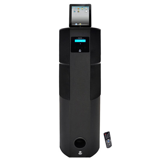 Pyle - PHST96IPBK , Sound and Recording , SoundBars - Home Theater , 600 Watt Digital 2.1 Channel Home Theater Tower w/ Docking Station for iPod/iPhone/iPad (Black Color)