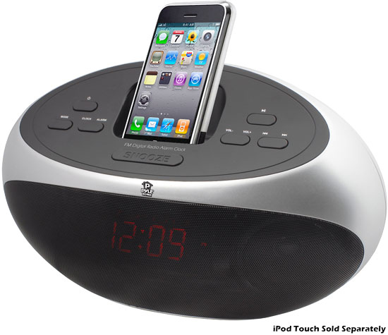 Pyle - PICL21U , Home and Office , Alarm Clock Radios - Plug-in Speakers , iPhone/ iPod /USB /SD Card Docking Alarm Clock Radio
