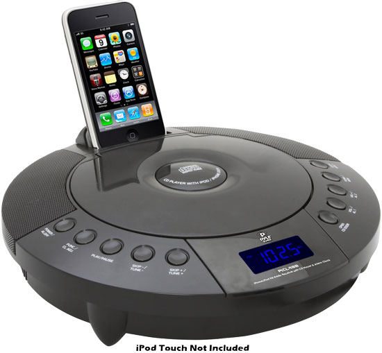 Pyle - PICL48B , Home and Office , SoundBars - Home Theater , IPhone/IPod FM Radio Receiver with CD Player & Alarm Clock 