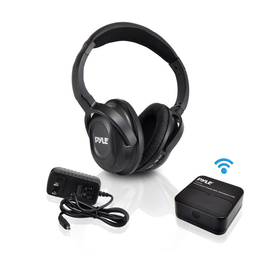 Pyle - pih20 , Gadgets and Handheld , Headphones - MP3 Players , Sound and Recording , Headphones - MP3 Players , UHF 900MHz Wireless Stereo Headphones For TV Ipod Music W/Aux Input