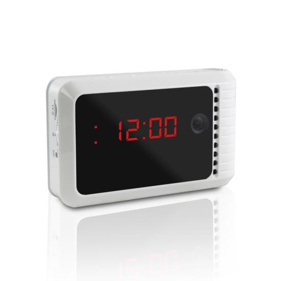 Pyle - PIPCAM24 , Home and Office , Cameras - Videocameras , Wireless & Portable IP Camera / WiFi Cam with Remote Surveillance Monitoring, Built-in Speaker, Microphone, Rechargeable Battery, Alarm Clock